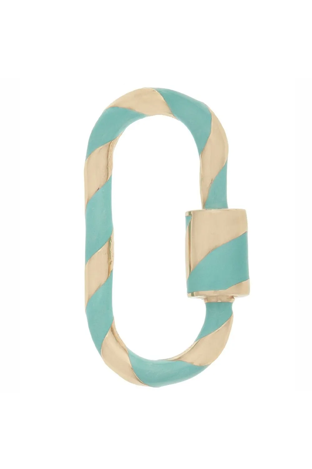 Medium Lock with Turquoise Enamel