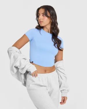 Mellow Soft Mid Short Sleeve T-Shirt | Powdered Blue