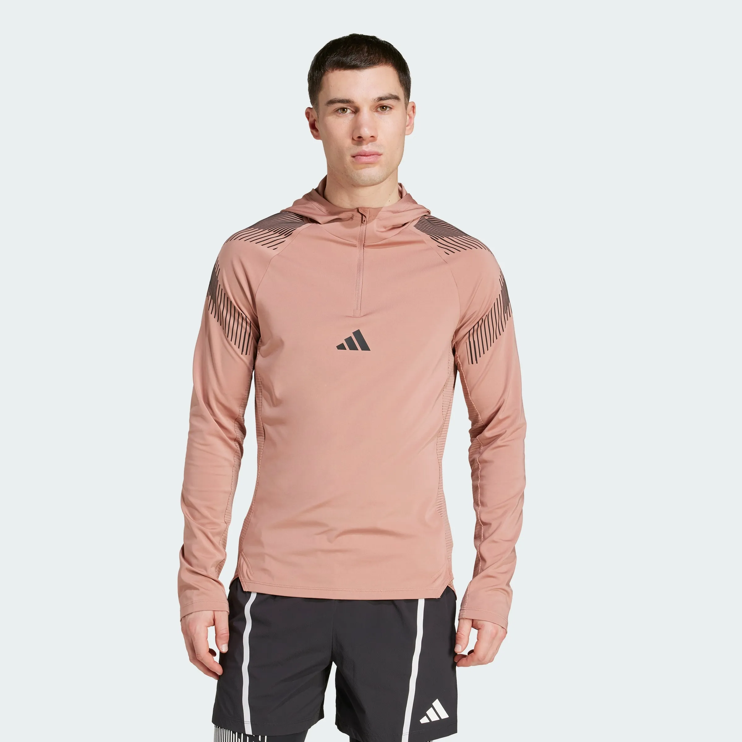 Men's adidas Pro-Series Quarter Zip Hooded Track Jacket