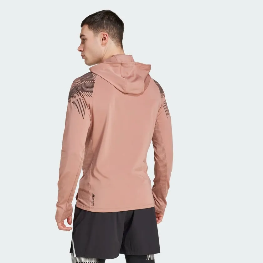 Men's adidas Pro-Series Quarter Zip Hooded Track Jacket