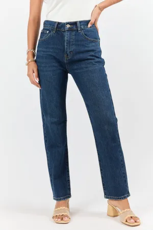 Millie Dark Wash Straight Leg Jeans
