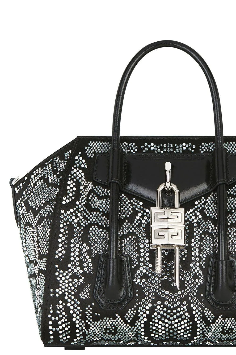 Mini Antigona Lock Bag - Black