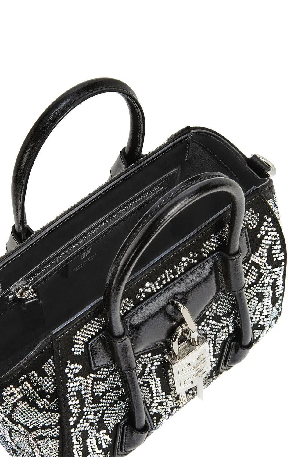 Mini Antigona Lock Bag - Black