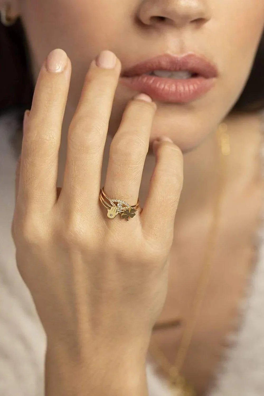 Mini Hamsa Ring