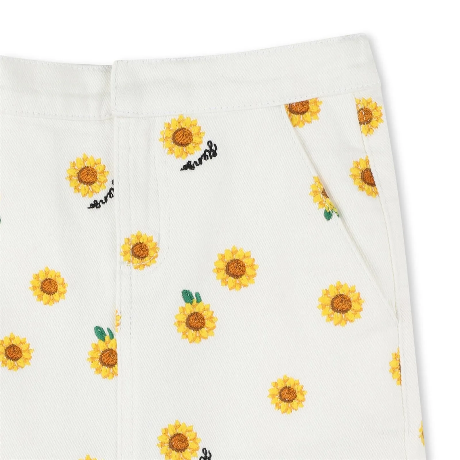 Mini Sunflower Print Skirt