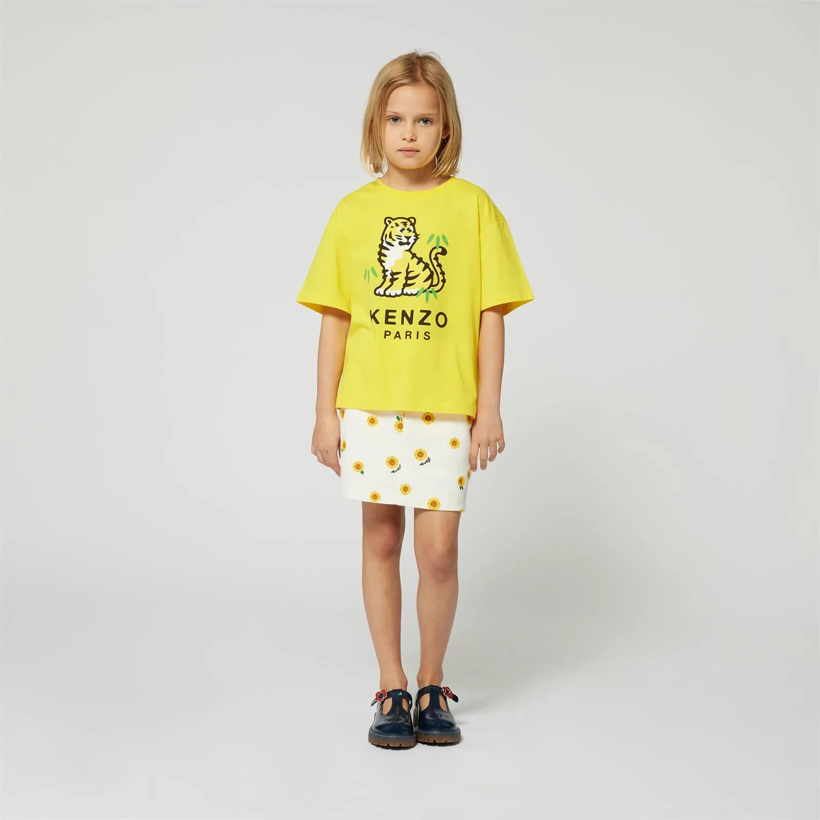 Mini Sunflower Print Skirt