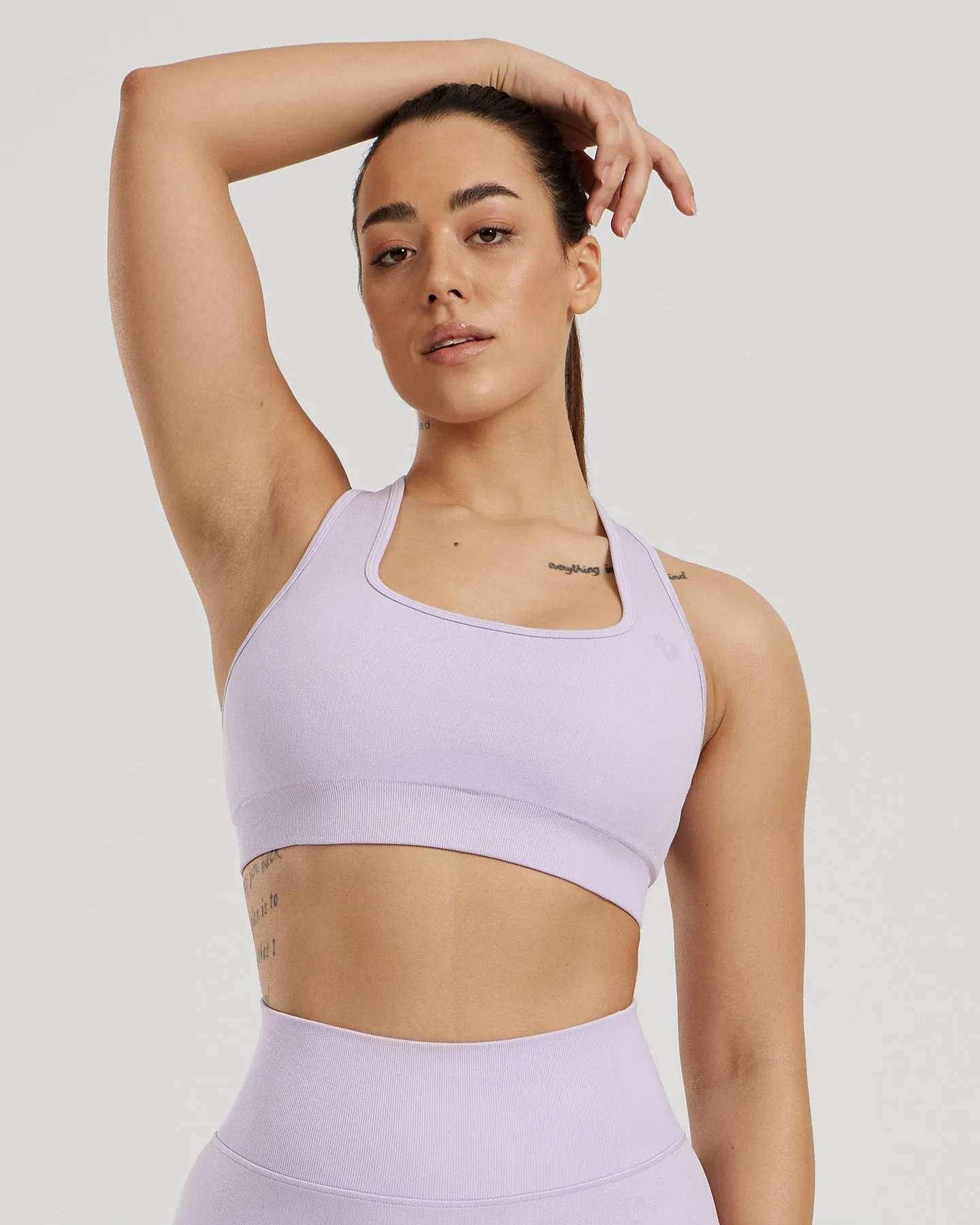 Motion Seamless Racer Back Bra | Cool Lilac