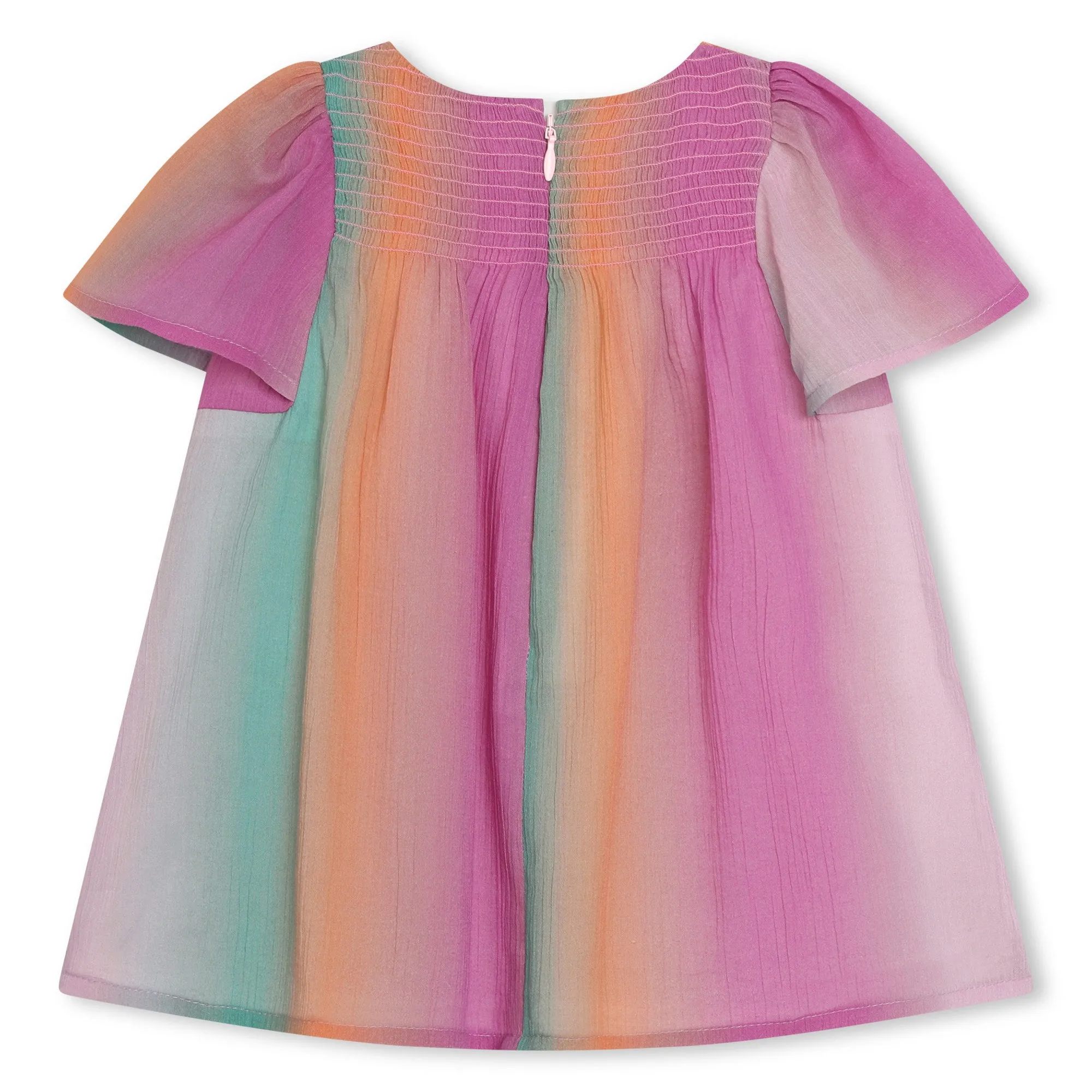 Multicoloured Short Sleeved Baby Dress