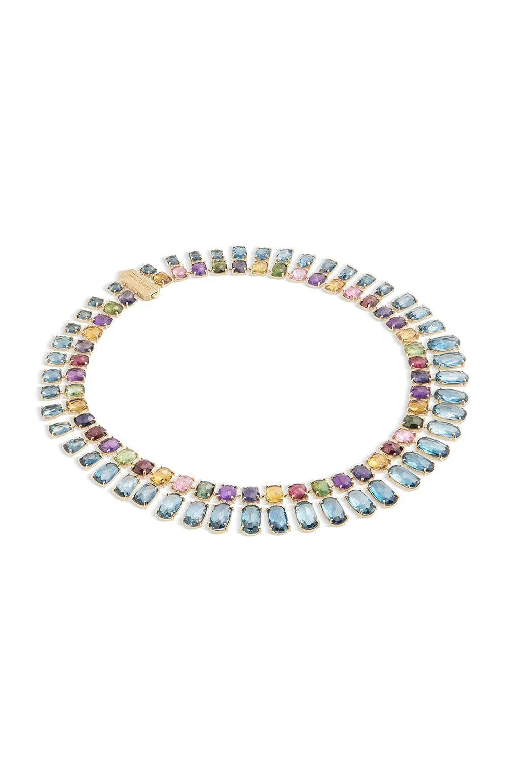 Murano Statement Gemstone Collar Necklace