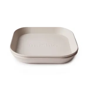 Mushie Square Dinner Plate Ivory: A Stylish and Functional Dining Essential