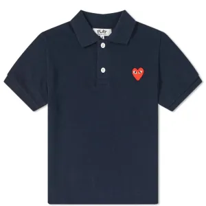 Navy Heart Polo