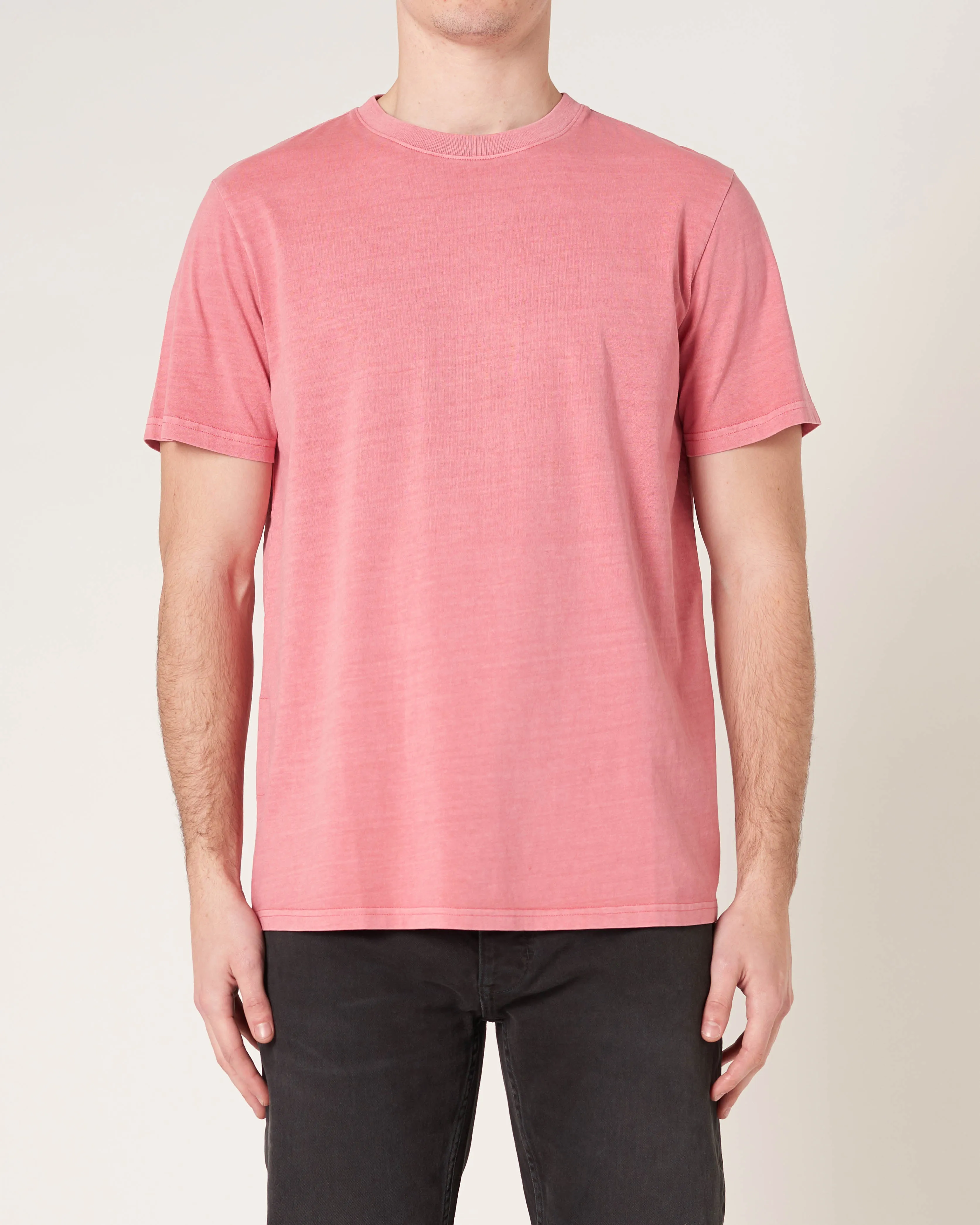 Neuw Organic Band Tee Washed Magenta