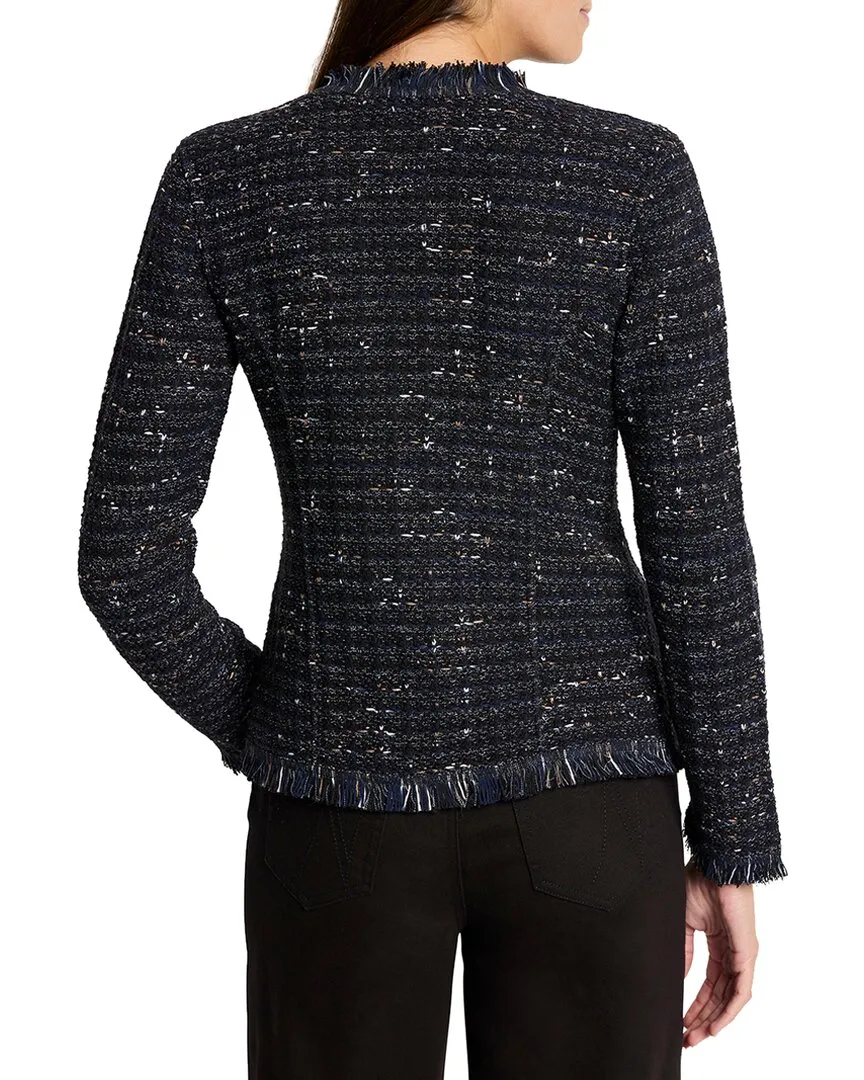 NIC ZOE Petite Nightfall Fringe Mix Knit Jacket