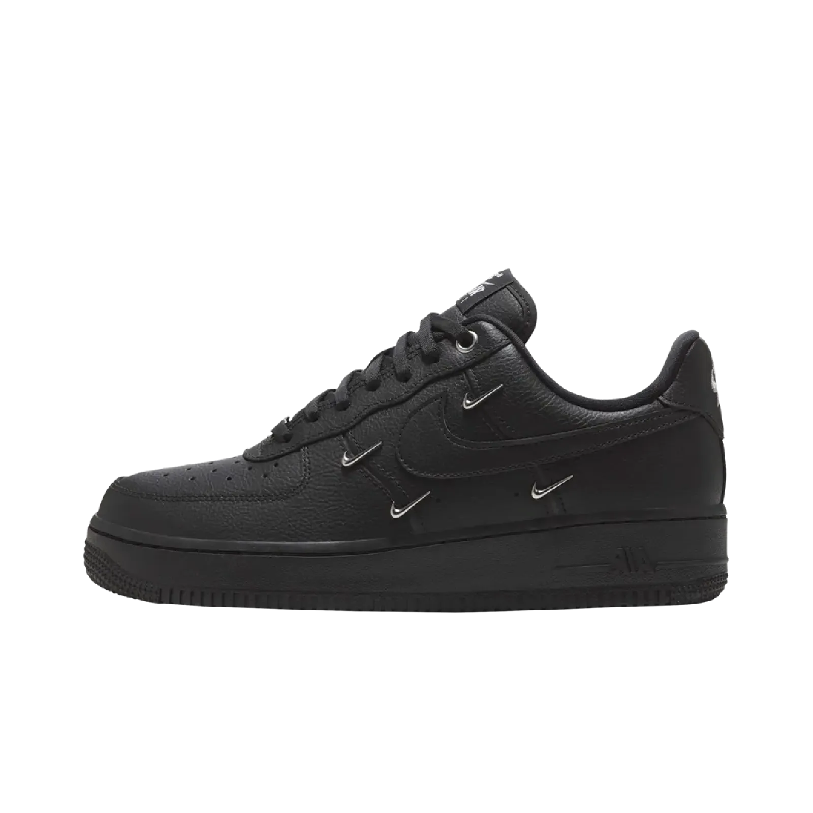 Nike Air Force 1 Low '07 LX Black Silver Mini Swoosh (Women's)
