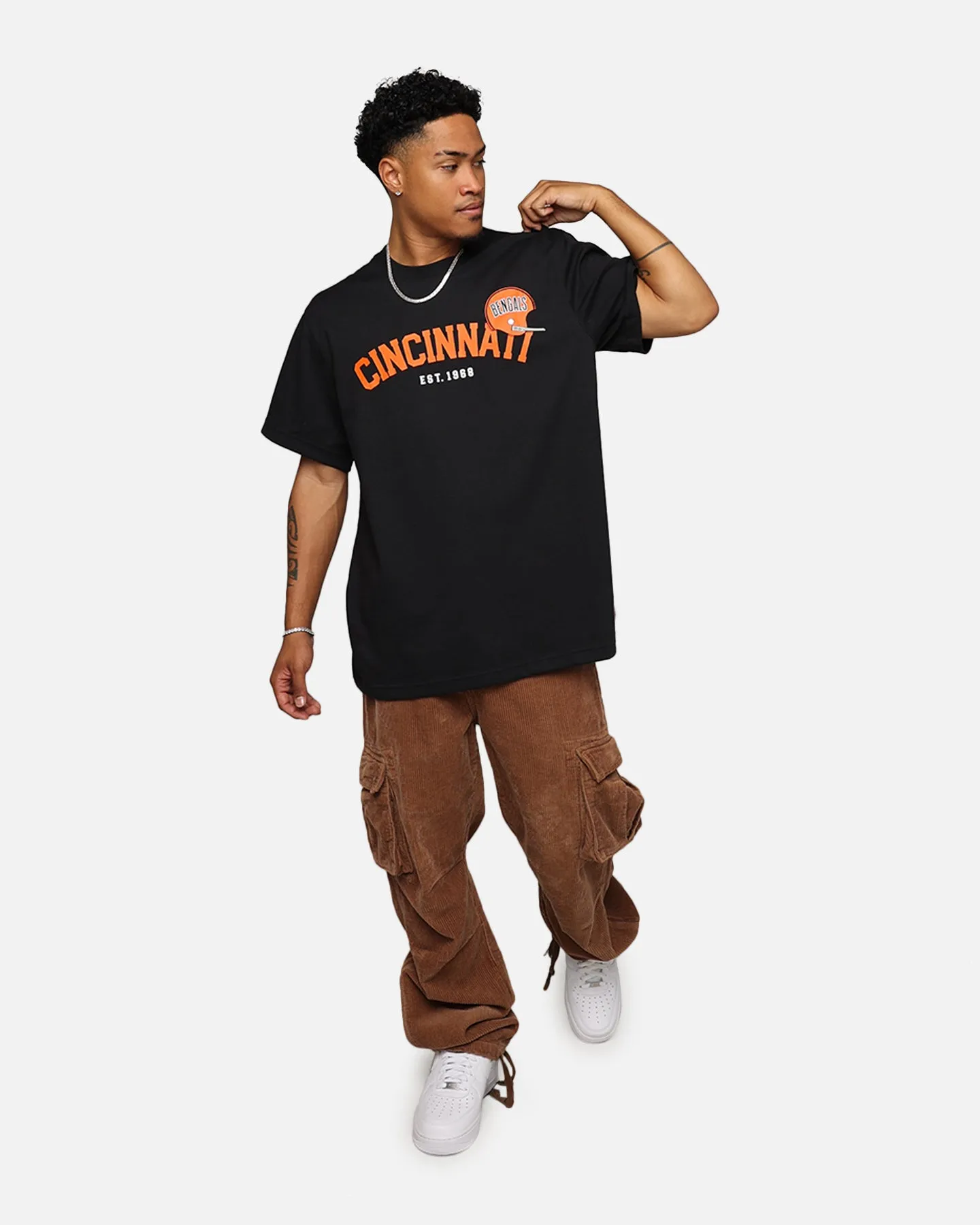 Nike Cincinnati Bengals Rewind Slogan T-Shirt Black