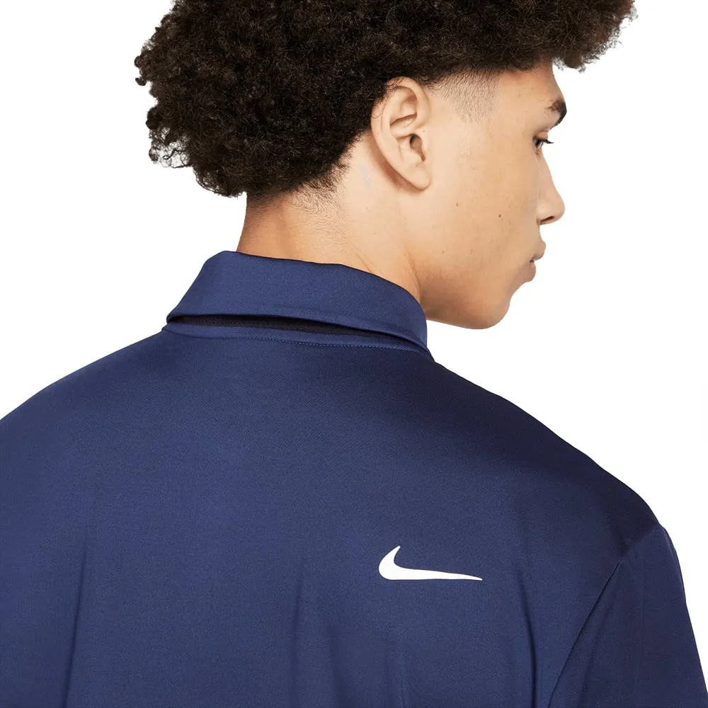 Nike Dri-FIT Tour Solid Polo Shirt - Midnight Navy/White