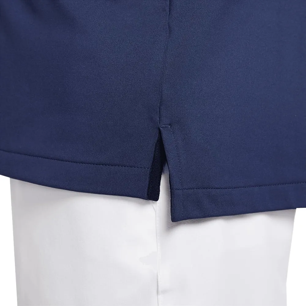 Nike Dri-FIT Tour Solid Polo Shirt - Midnight Navy/White