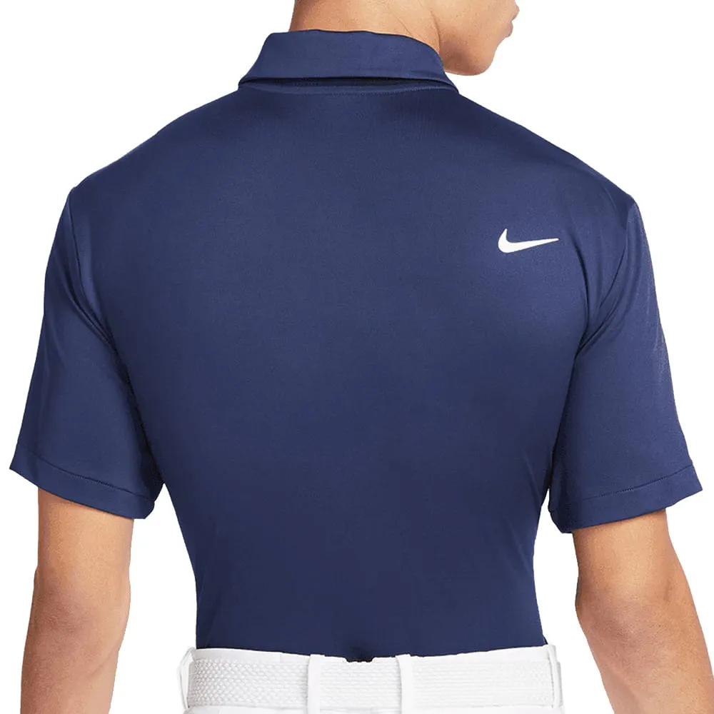 Nike Dri-FIT Tour Solid Polo Shirt - Midnight Navy/White