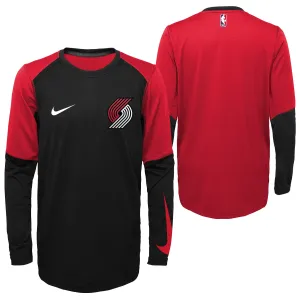Nike NBA Youth Boys Portland Trail Blazer Dry Top Long Sleeve Tee