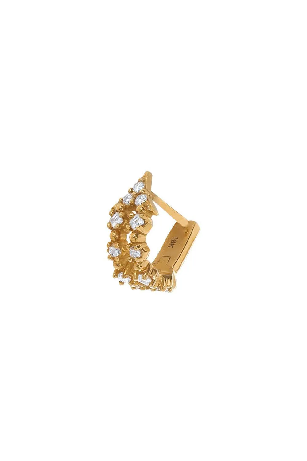'Nineteen' Diamond Huggie Earring