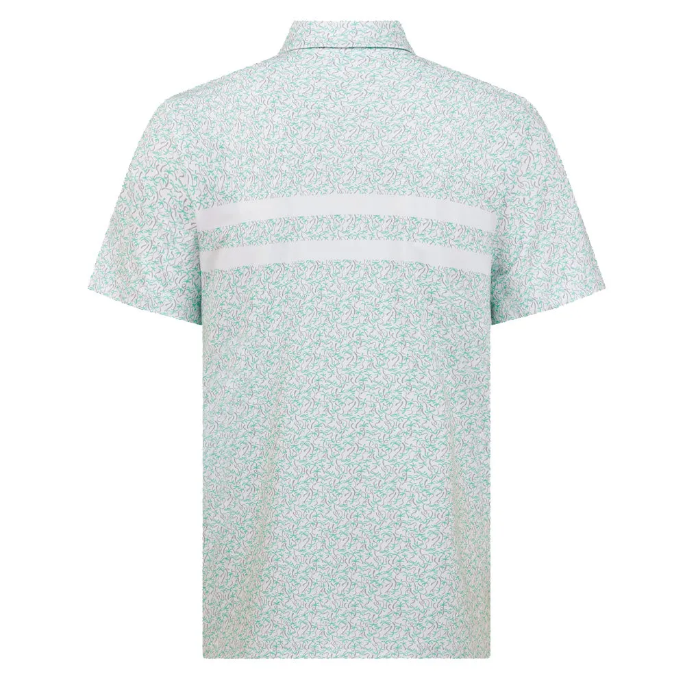 Original Penguin Engineered Novelty Striped Polo Shirt - Bright White