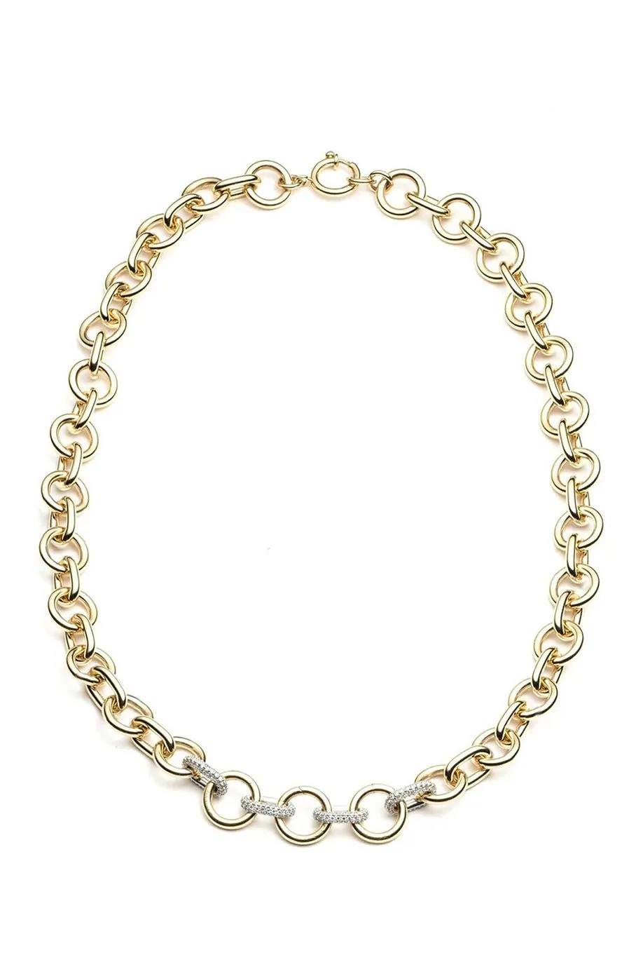 Oversized Paved Mixed Link Chain