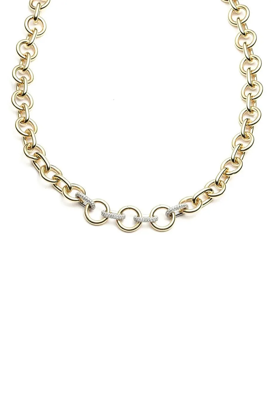 Oversized Paved Mixed Link Chain