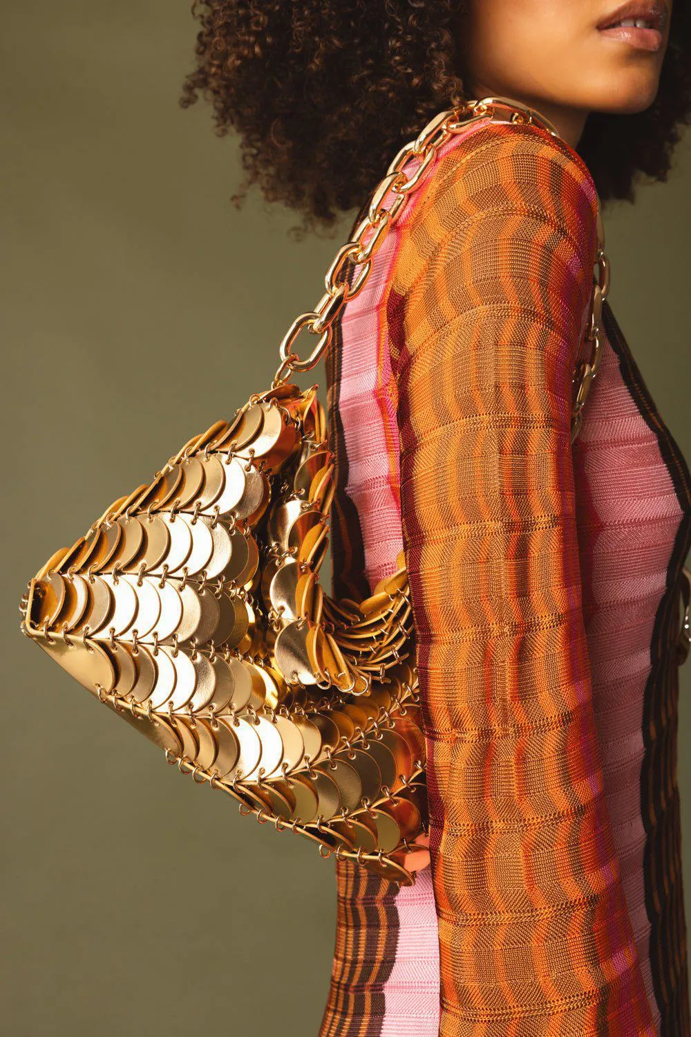 Paco Clutch Bag - Gold