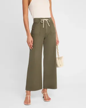 Paige Ari w/ Waistband Tie: Vintage Forester Green
