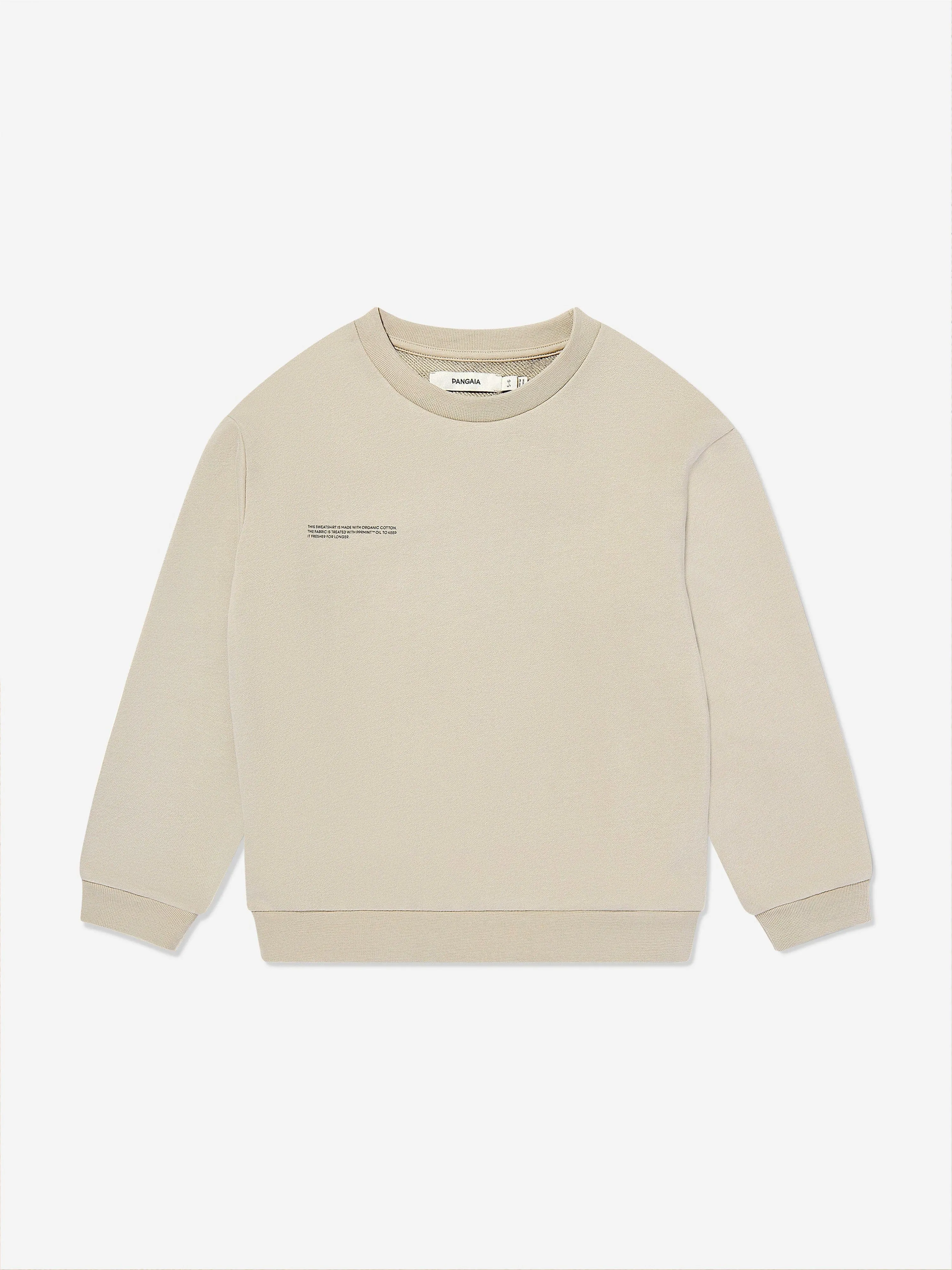 PANGAIA Kids 365 Midweight Sweatshirt in Beige