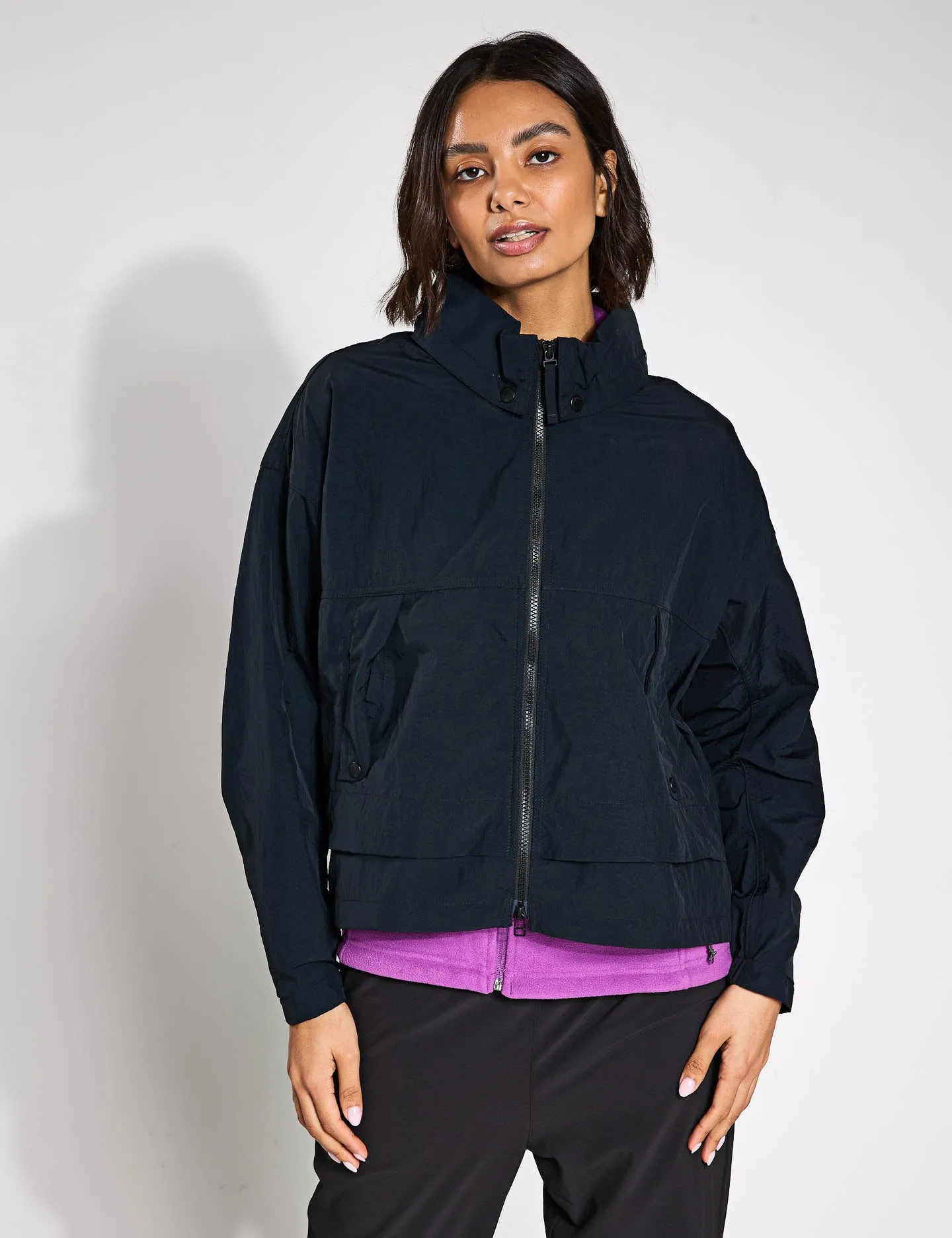 Paracutie II Hooded Windbreaker - Black