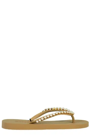 Pearl Flip Flop - Nude