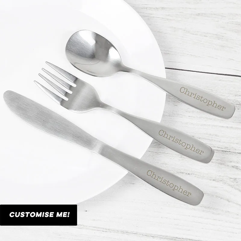 Personalised 3 Piece Cutlery Set (MRK-iD)