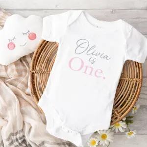 Personalised First Birthday Baby Vest