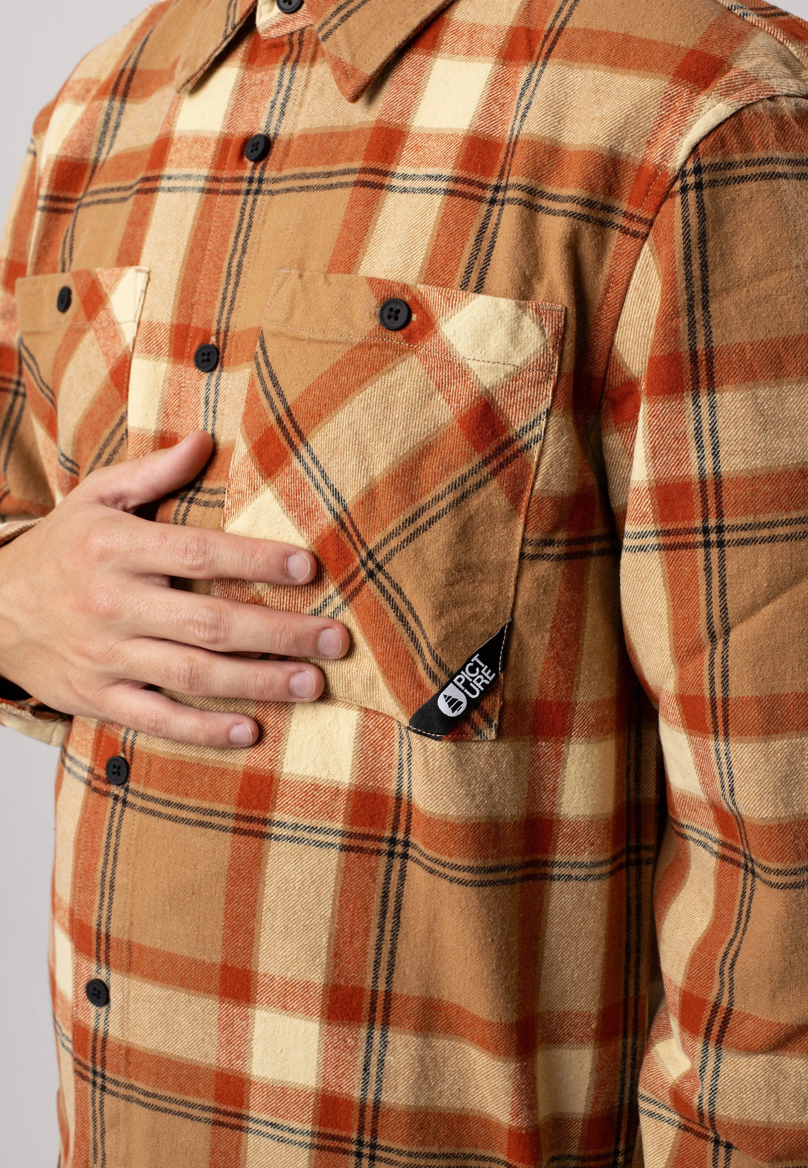 Picture - Relowa Plaid Wood Ash - Shirt