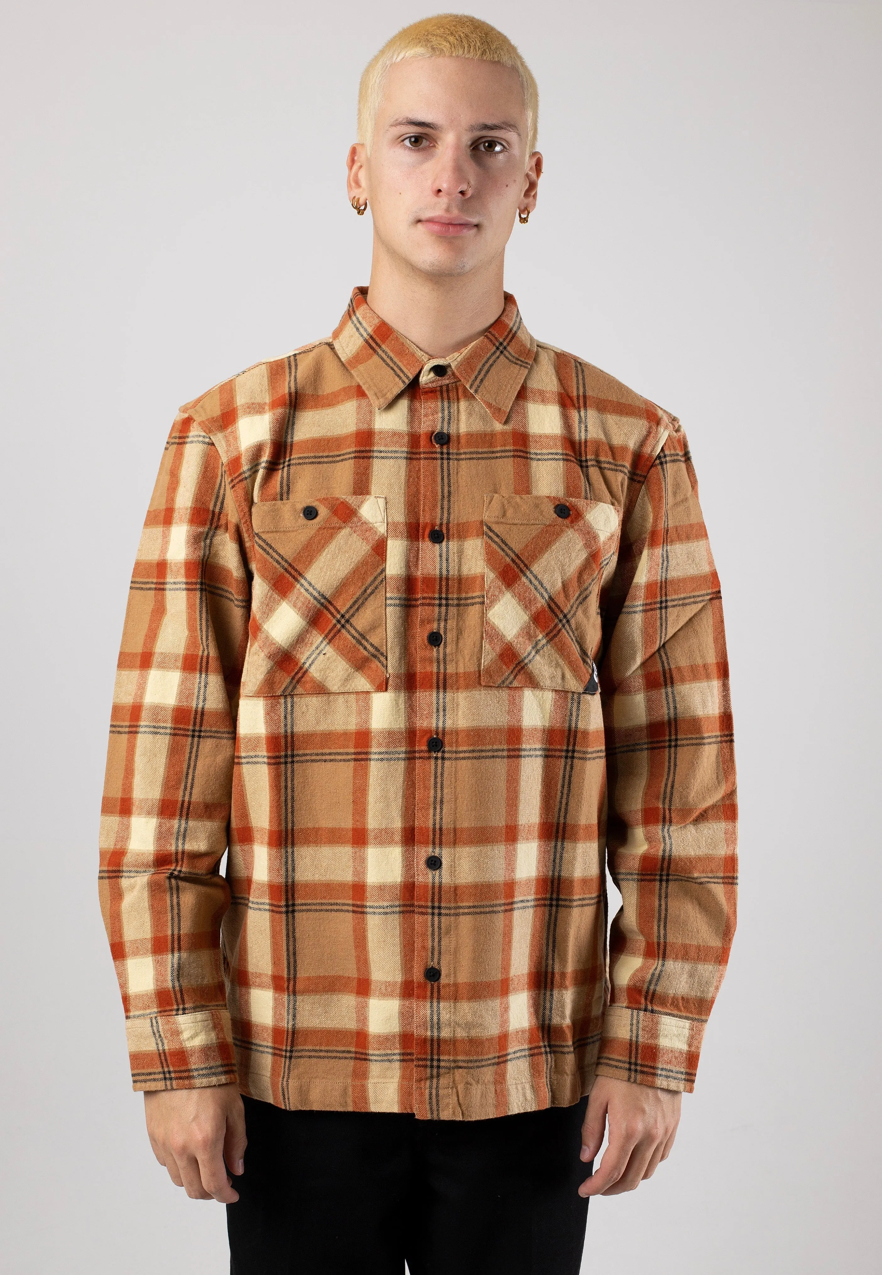 Picture - Relowa Plaid Wood Ash - Shirt