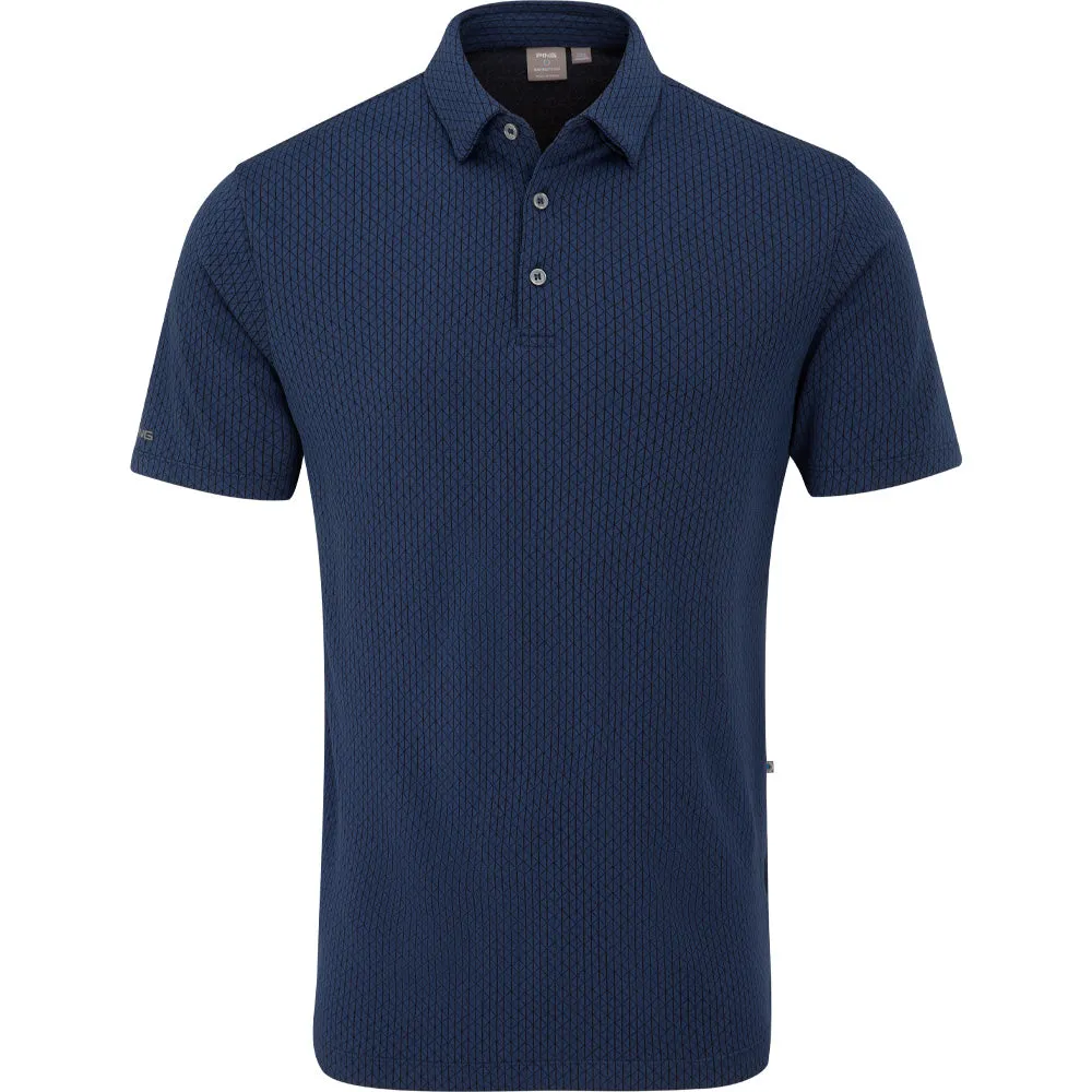 Ping Hershel Polo Shirt - Oxford Blue Multi