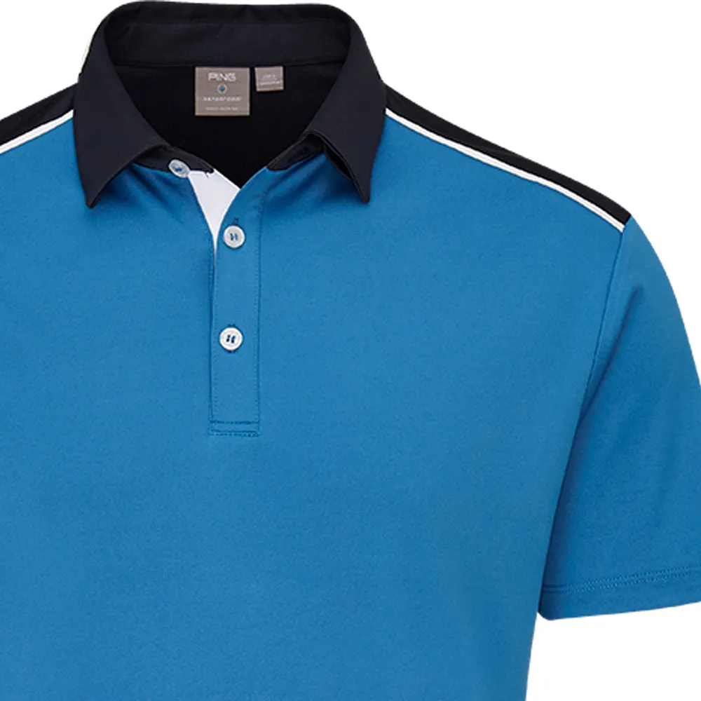 Ping Mack SensorCool Polo Shirt - Danube/Navy
