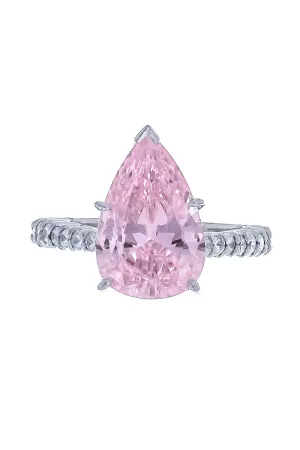Pink Pear Band Ring