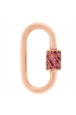 Pink Sapphire Stoned Medium Lock