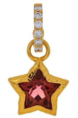 Pink Tourmaline Star Pendant