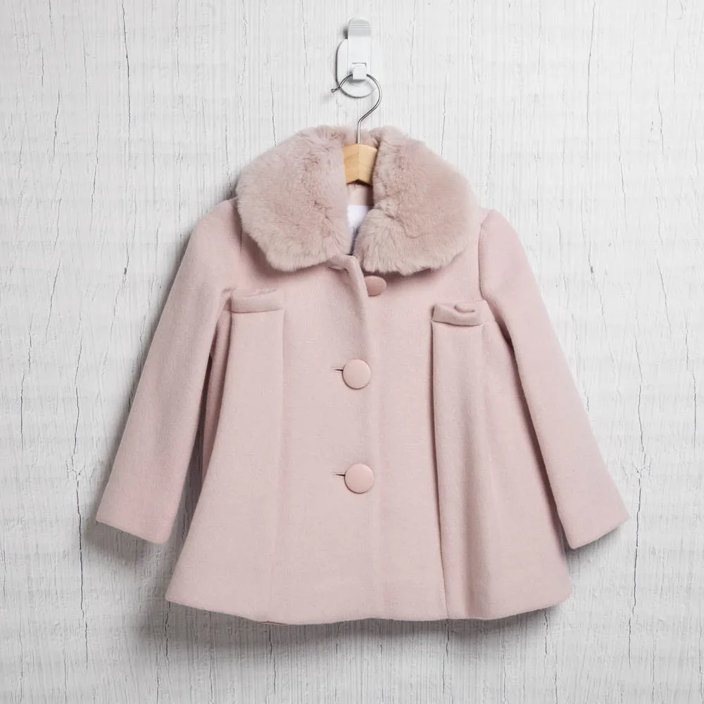 Pink Wool Coat