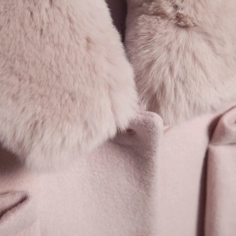 Pink Wool Coat