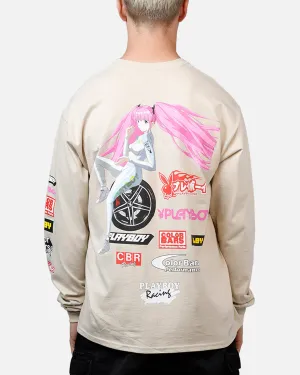 Playboy Sponsors Long Sleeve T-Shirt Sand