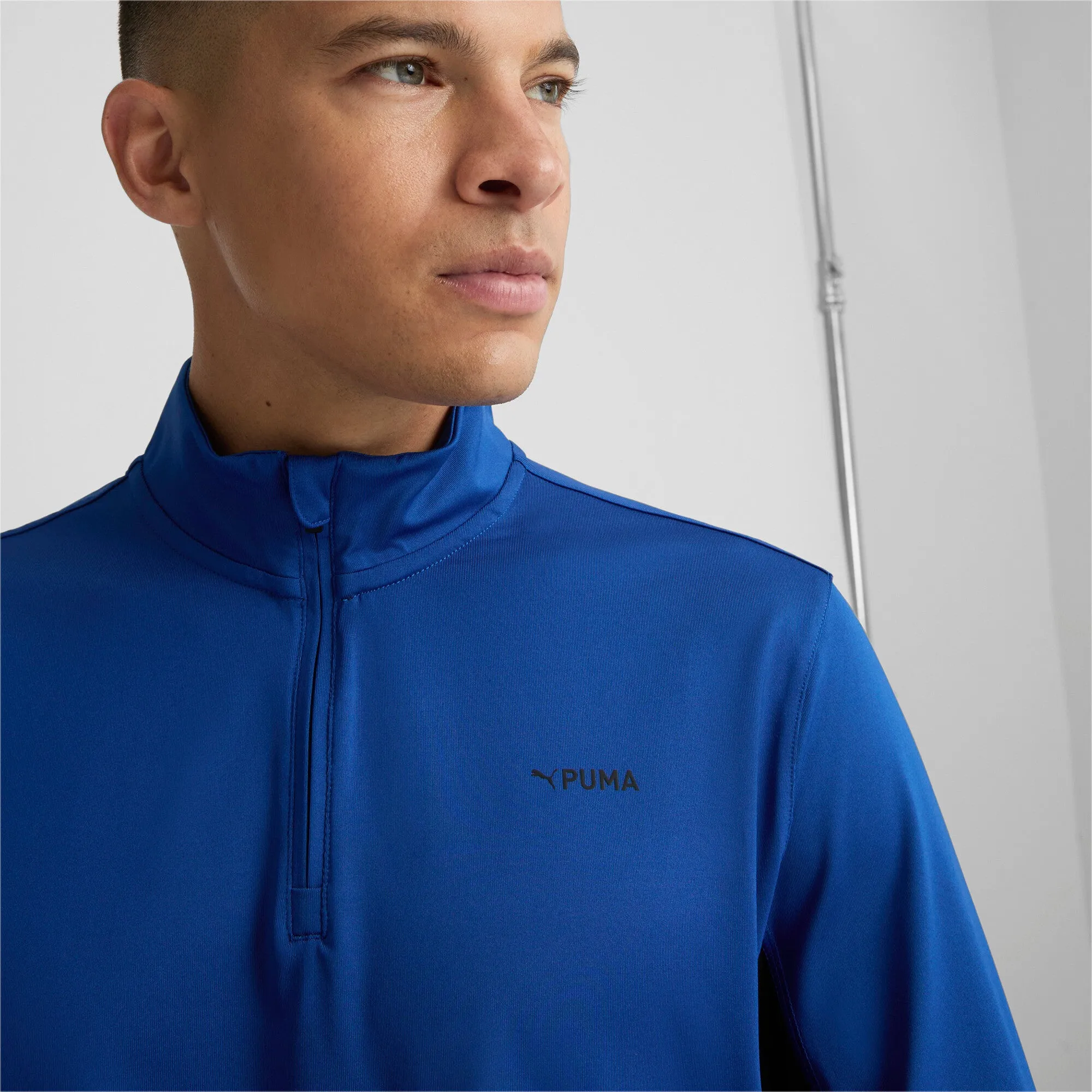PUMA Men's FIT Polyspan Quarter Zip Pullover