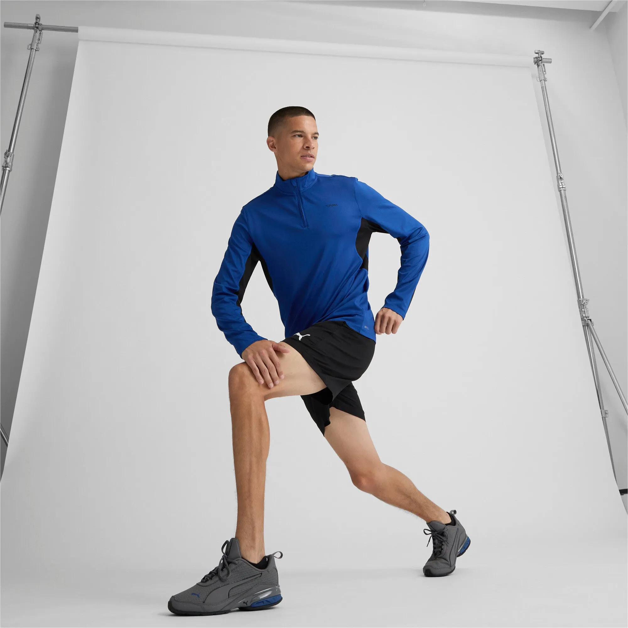 PUMA Men's FIT Polyspan Quarter Zip Pullover