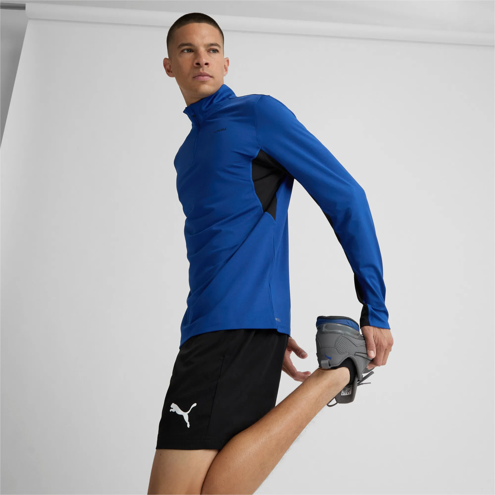 PUMA Men's FIT Polyspan Quarter Zip Pullover