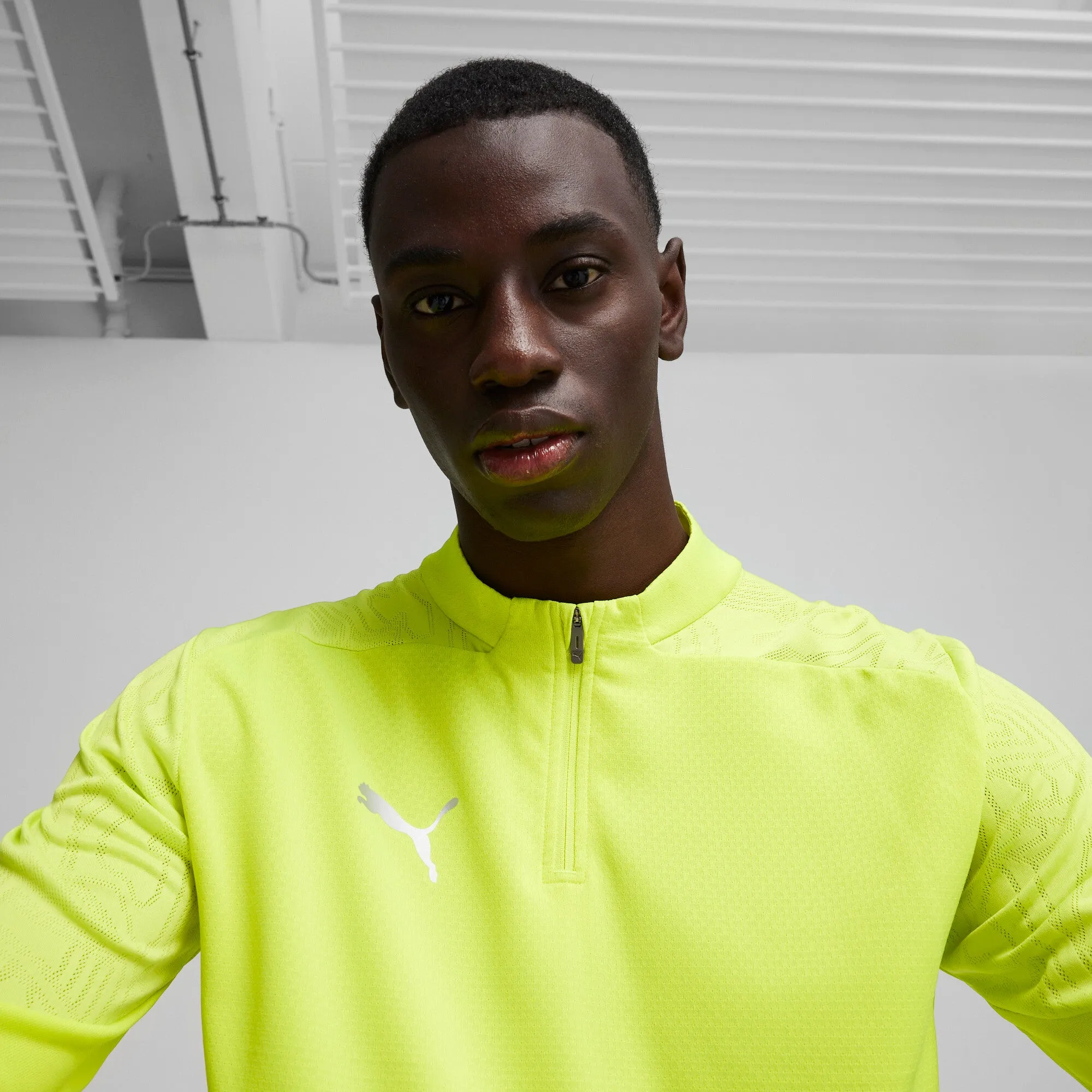 PUMA Men's teamFINAL Quarter-Zip Soccer Training Jacket