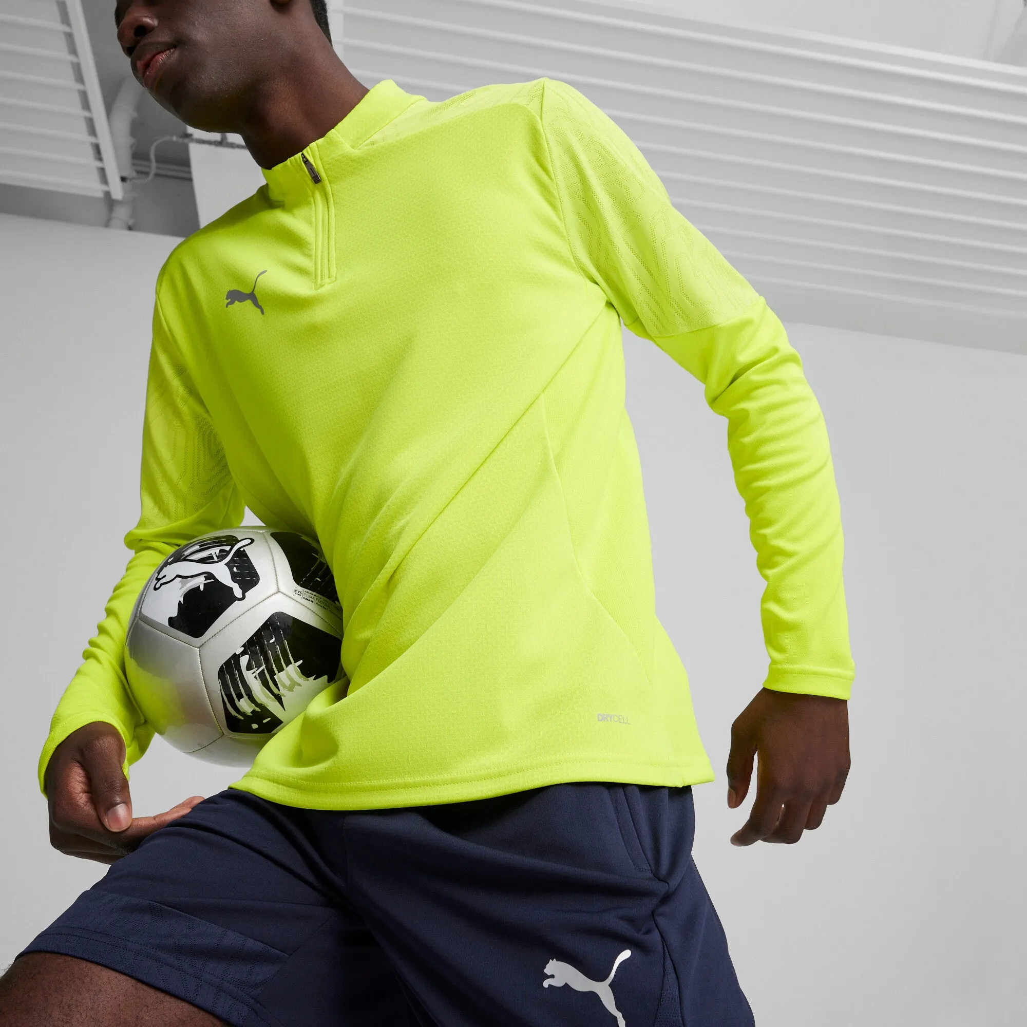 PUMA Men's teamFINAL Quarter-Zip Soccer Training Jacket