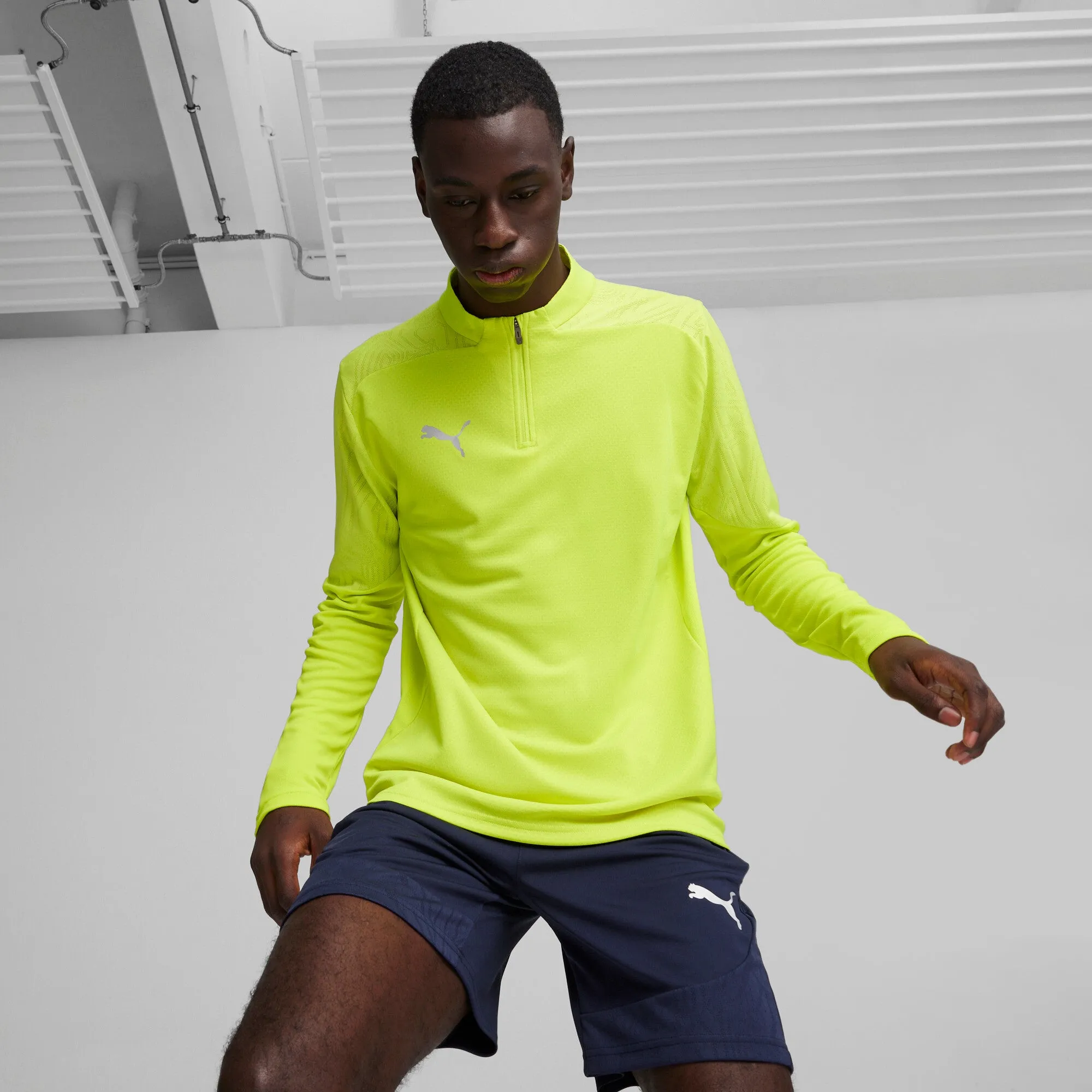 PUMA Men's teamFINAL Quarter-Zip Soccer Training Jacket